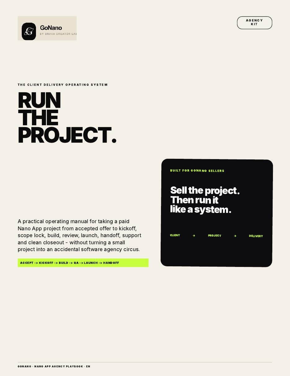Nano App Agency Playbook