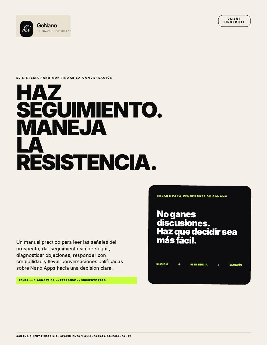 Seguimiento + Objeciones
