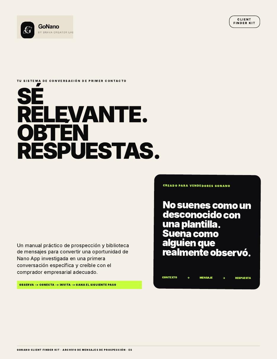 Mensajes de Prospección